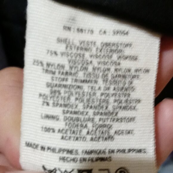 Anthropologie Cartonnier Tuxedo Blazer Size 2 - Picture 9 of 9